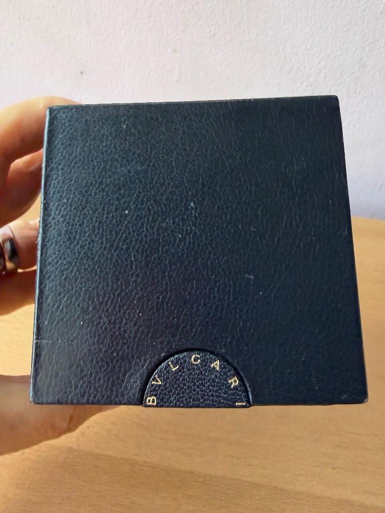 Vintage Bvlgari Empty Watch Box With Booklet Dated 1996 Great Condition